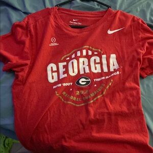 Nike Georgia Bulldogs Red T-Shirt
